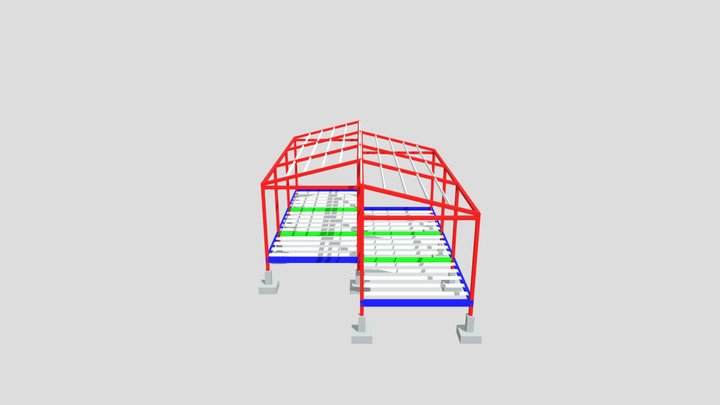 CE-094.Módulo de acero transportable 3D Model