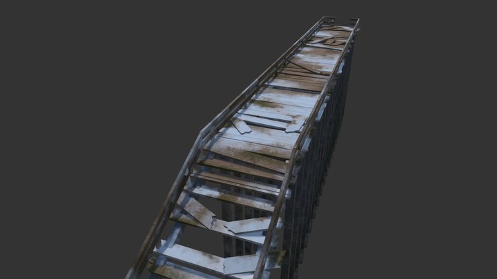 low poly pier 3D Model