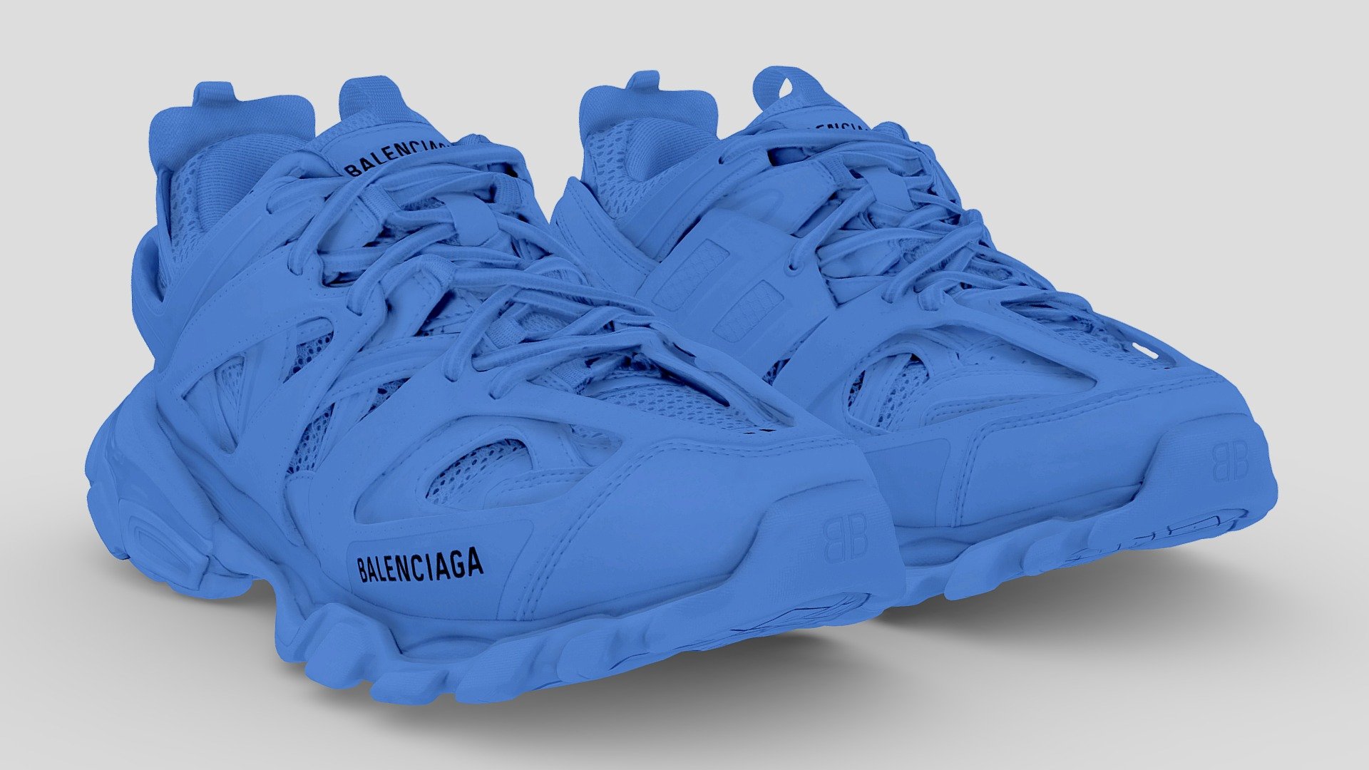 balenciaga 3s blue