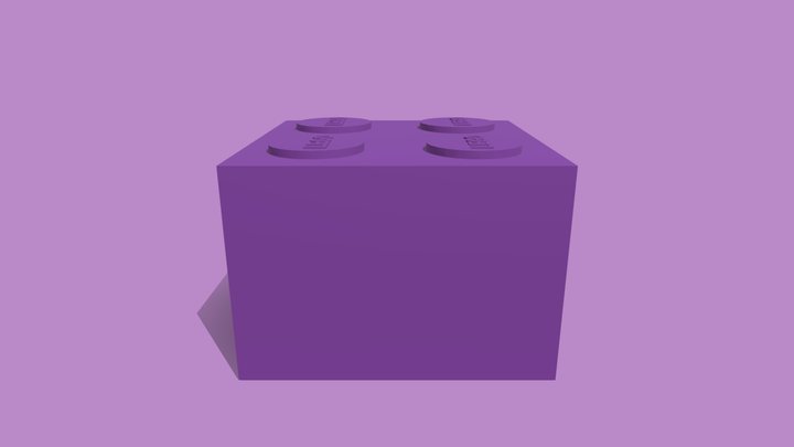 Pieza LEGO 2x2 3D Model