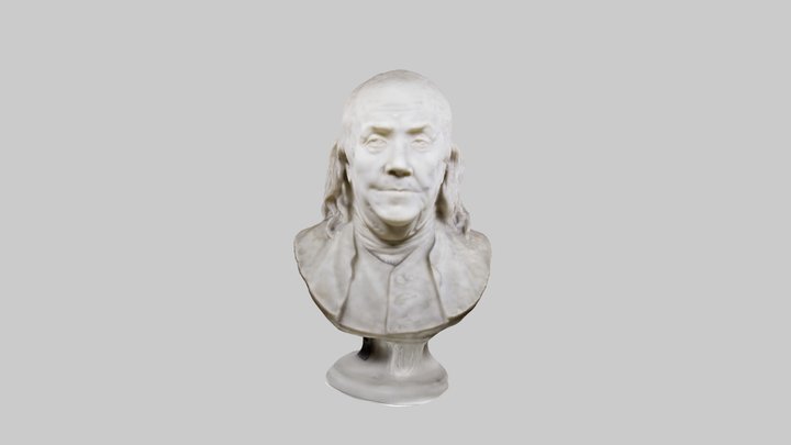 Benjamin Franklin House - Bust of Ben Franklin 3D Model
