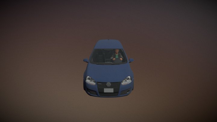 Vw golf 5 gti 3D Model