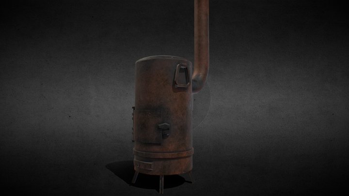 Potbelly Stove 3D Model