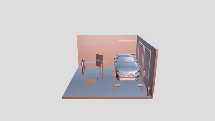 Garage Ordinario Ricardo Rioja 3D Model