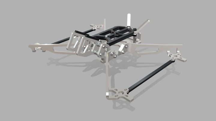 Zbroy Drones Prometheus 5" Freestyle FPV Frame 3D Model