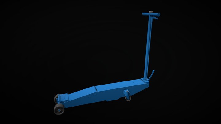 Hydraulic Car Jack 3D Model