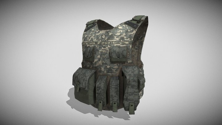 Military Vest 3D Model