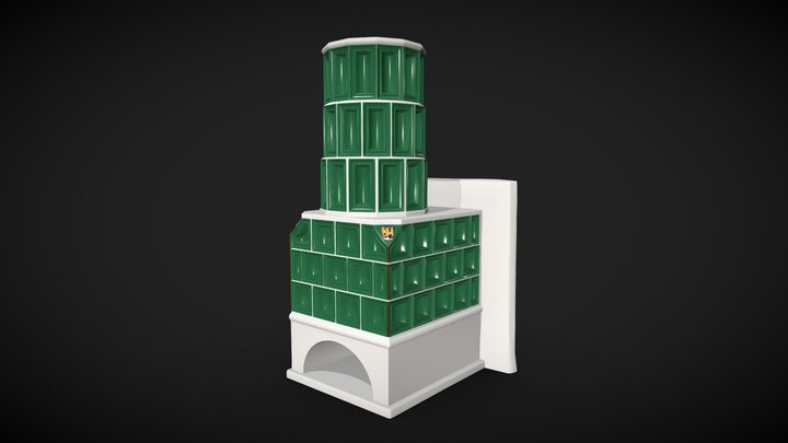 Reconstruction of a tiled stove - ca. 1530 3D Model