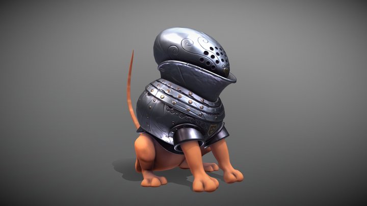 Armored cat 3D Model