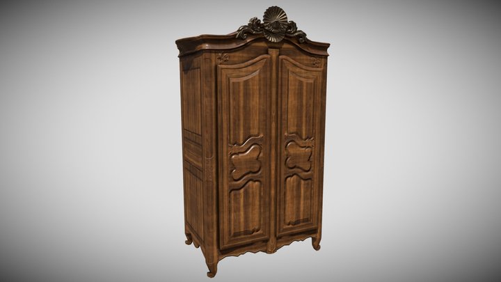 18th Century French Cabinet 3D Model
