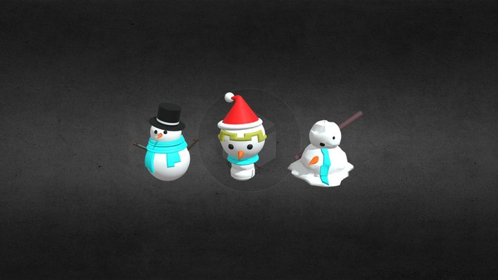Snowman 3D Model