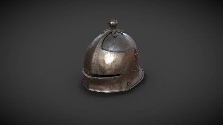 Sallet Helmet 3D Model