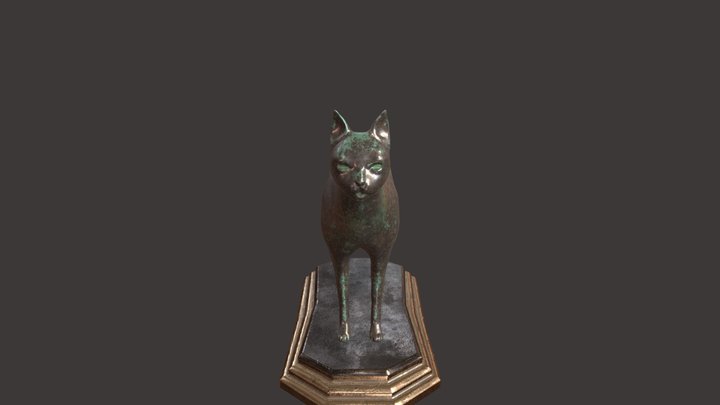 Bronze Cat 3D Model