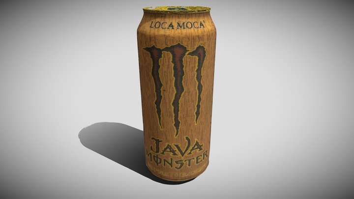 Loca Moca Java Monster Energy 16 oz. Can 3D Model