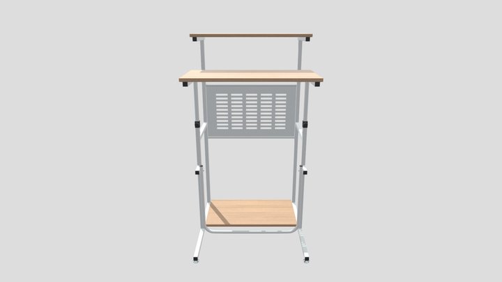 Computer Table 3D Model