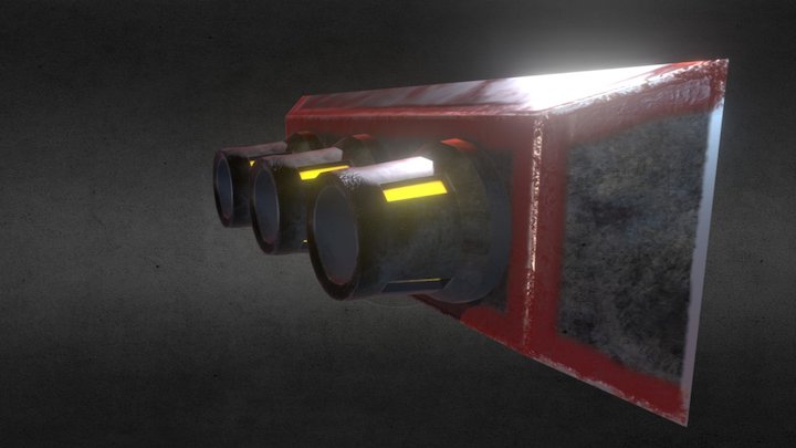 Wall Gun Thingy 3D Model