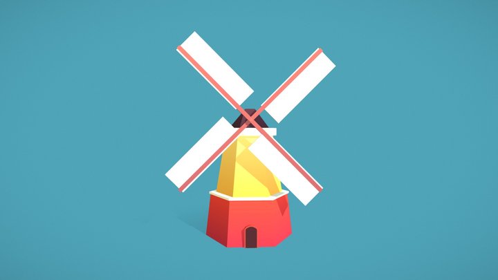 Colorful Lighthouse 3D Model