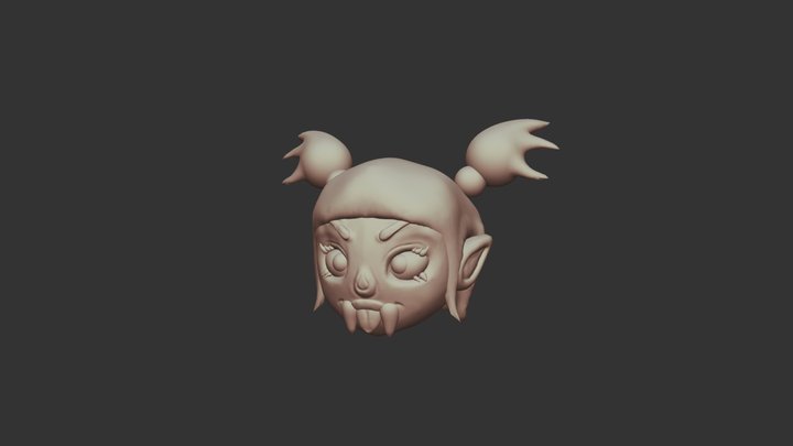 BAT GIRL 3D Model
