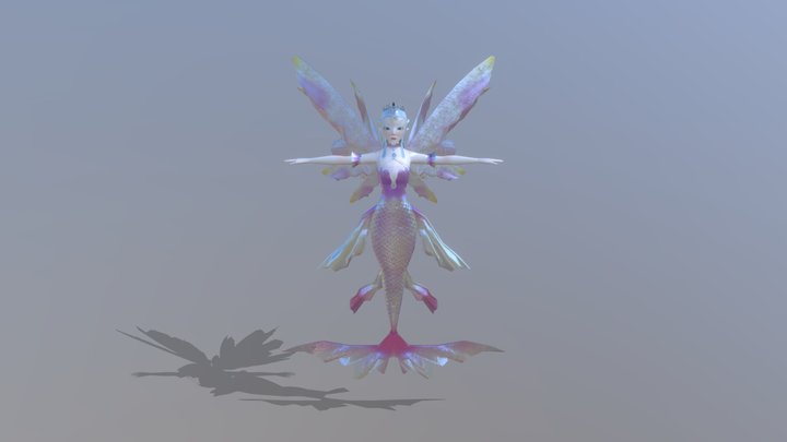 Fairy Mermaid 64022431 พร เต็นคำ 3D Model
