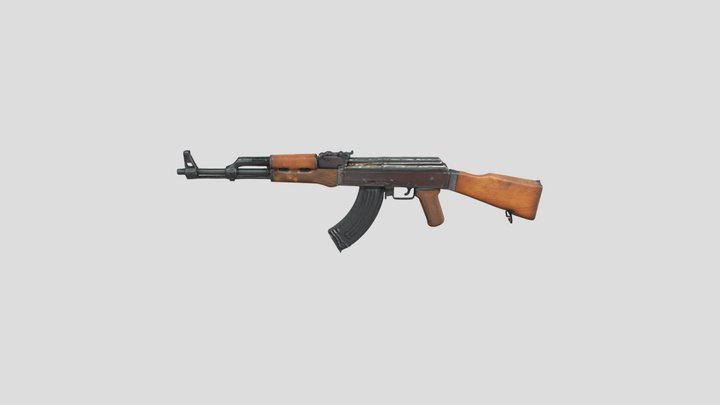 AK 47 Rifle 3D Model
