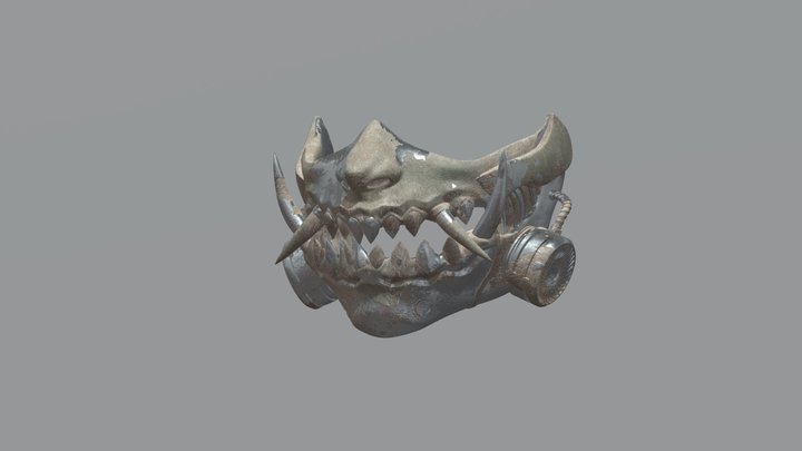 Oni Metal Mask 3D Model