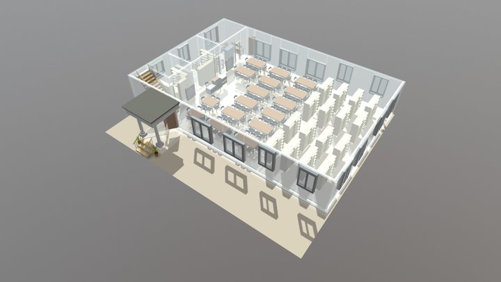 Library Plan 3D Model