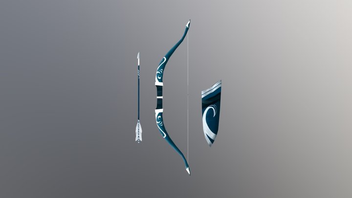 Arco e flecha/ Archery 3D Model