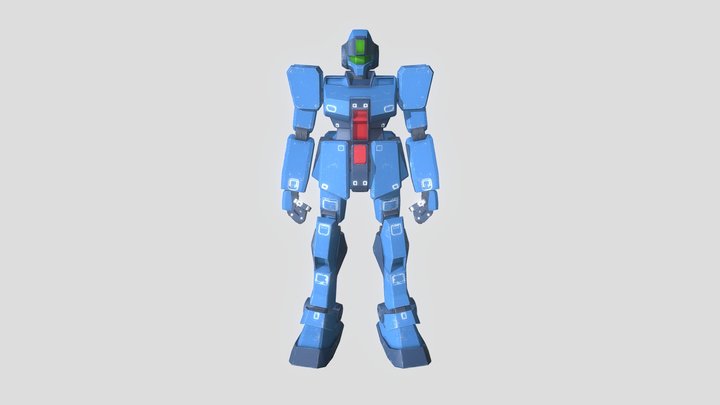 Grunt Mecha 3d Model from Gundam series 3D Model