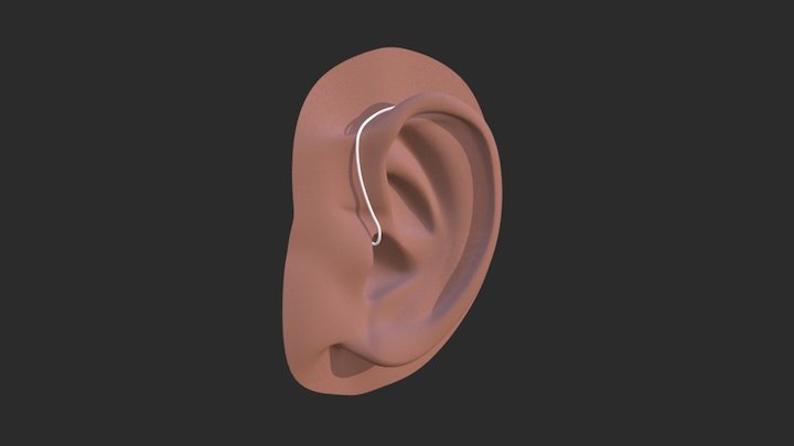 Nobry earpiece on ear 3D Model