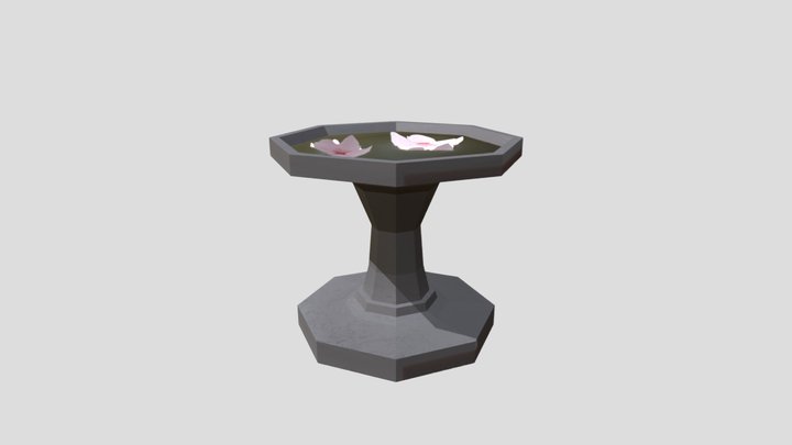 Bird table 3D Model