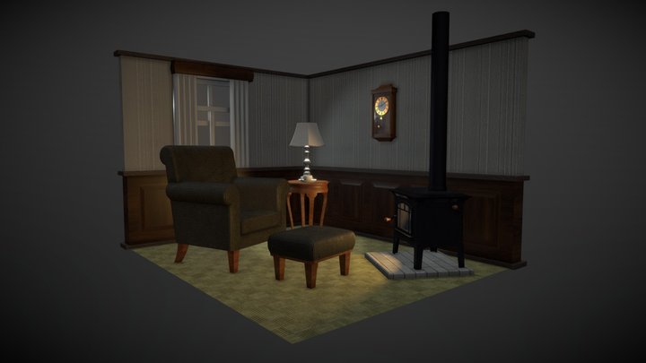Victorian Style Diorama 3D Model