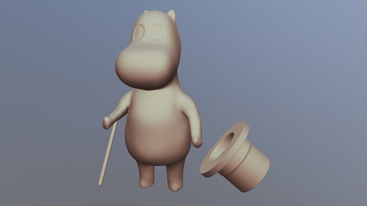 Moomin Papa 3D Model
