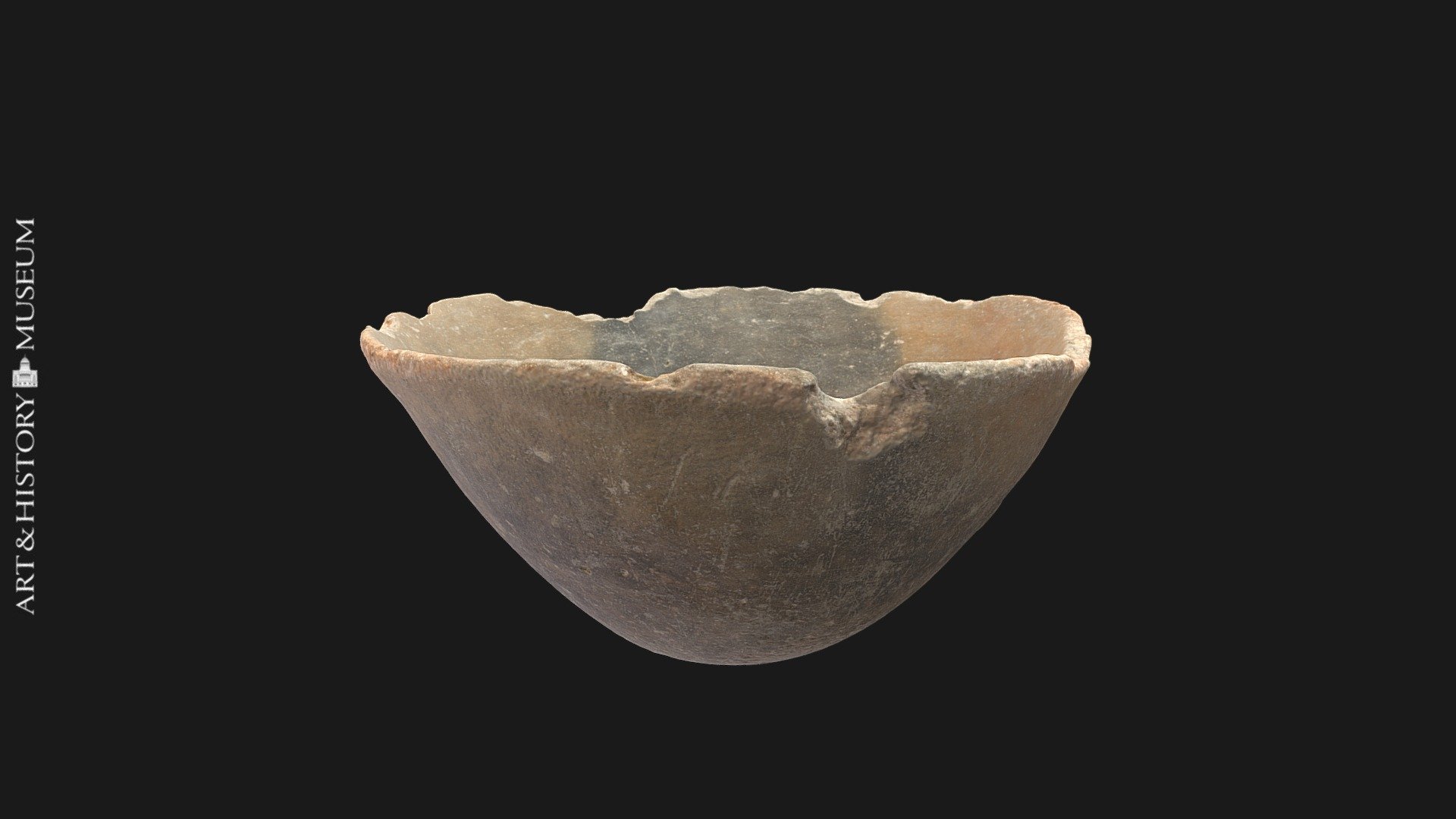 Bowl with conical base and flaring rim
