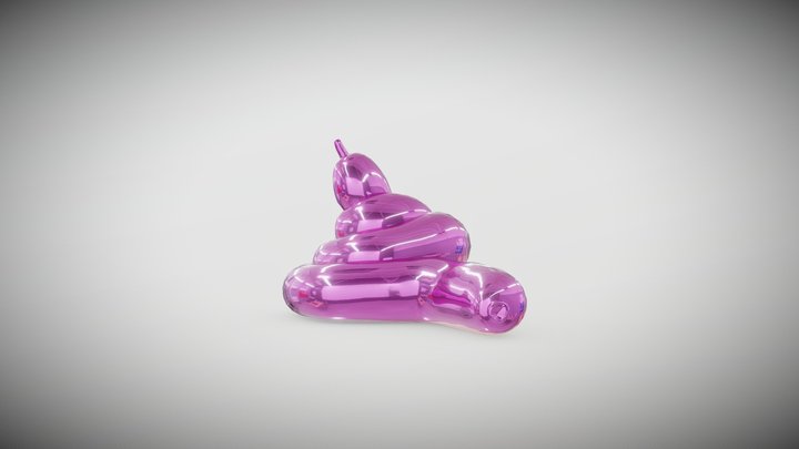 Jeff Koons "PinkShit" 3D Model