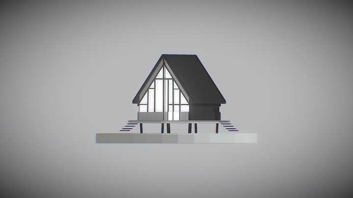 House Together On Stand 3D Model
