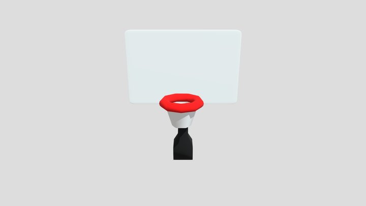 Bad Basketball hoop 3D Model
