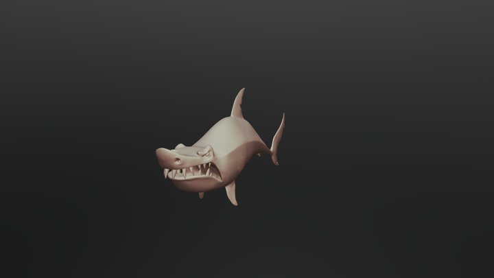 CGCookie Fundamentals of Sculpting Shark 3D Model