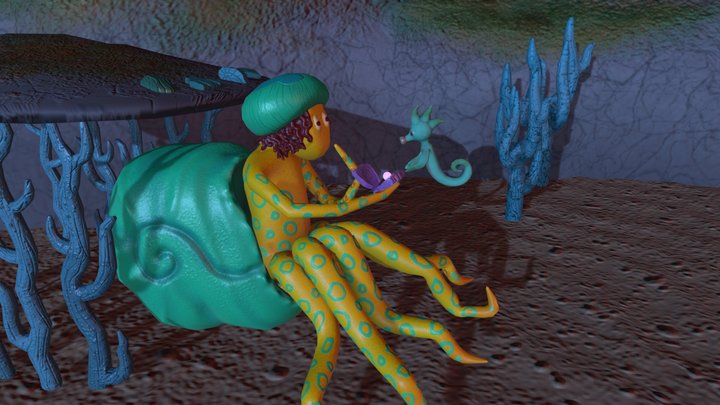 Underwater scene 3D Model