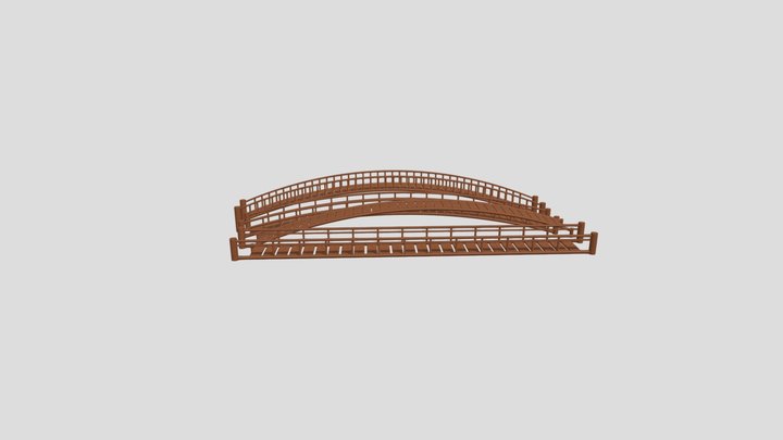 Prop Maker: Wood Bridge Example 3D Model