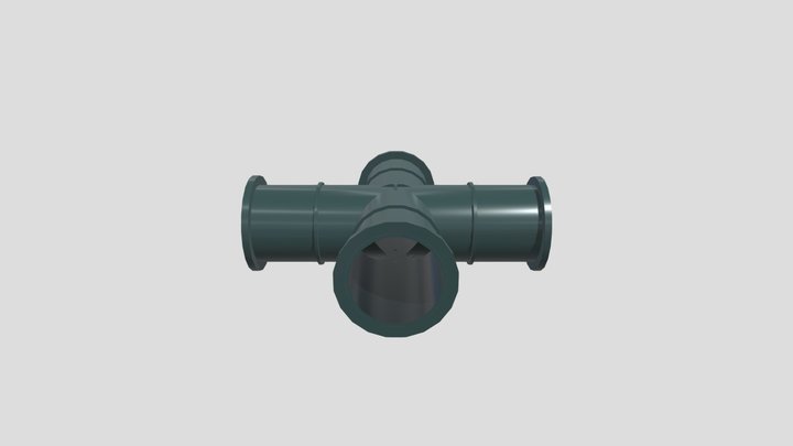 Crossroad Pipe 3D Model