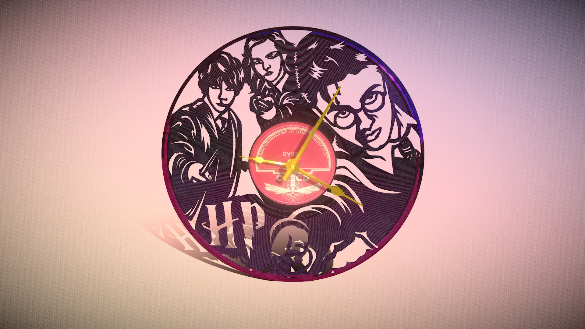 Clock Vinyl Harry Potter