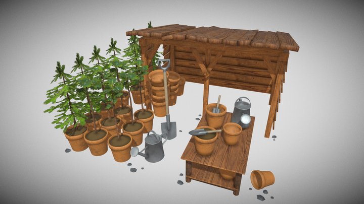 Tree Nursery 3D Model