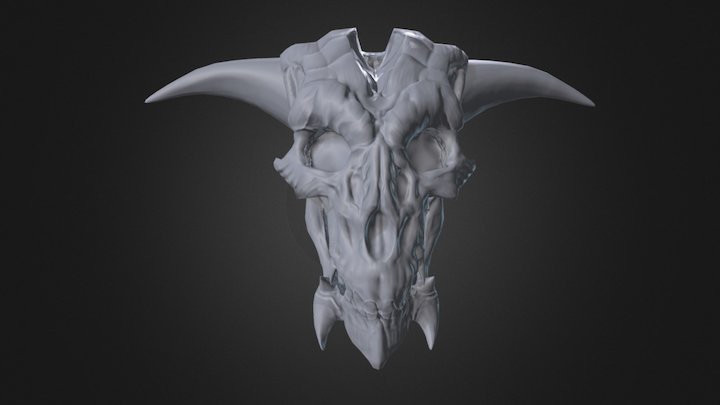 Doom Skull 3D Model