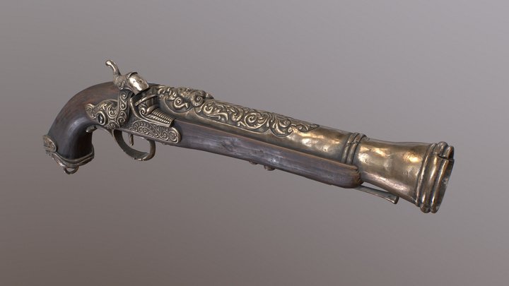 Pirate Gun 3D Model