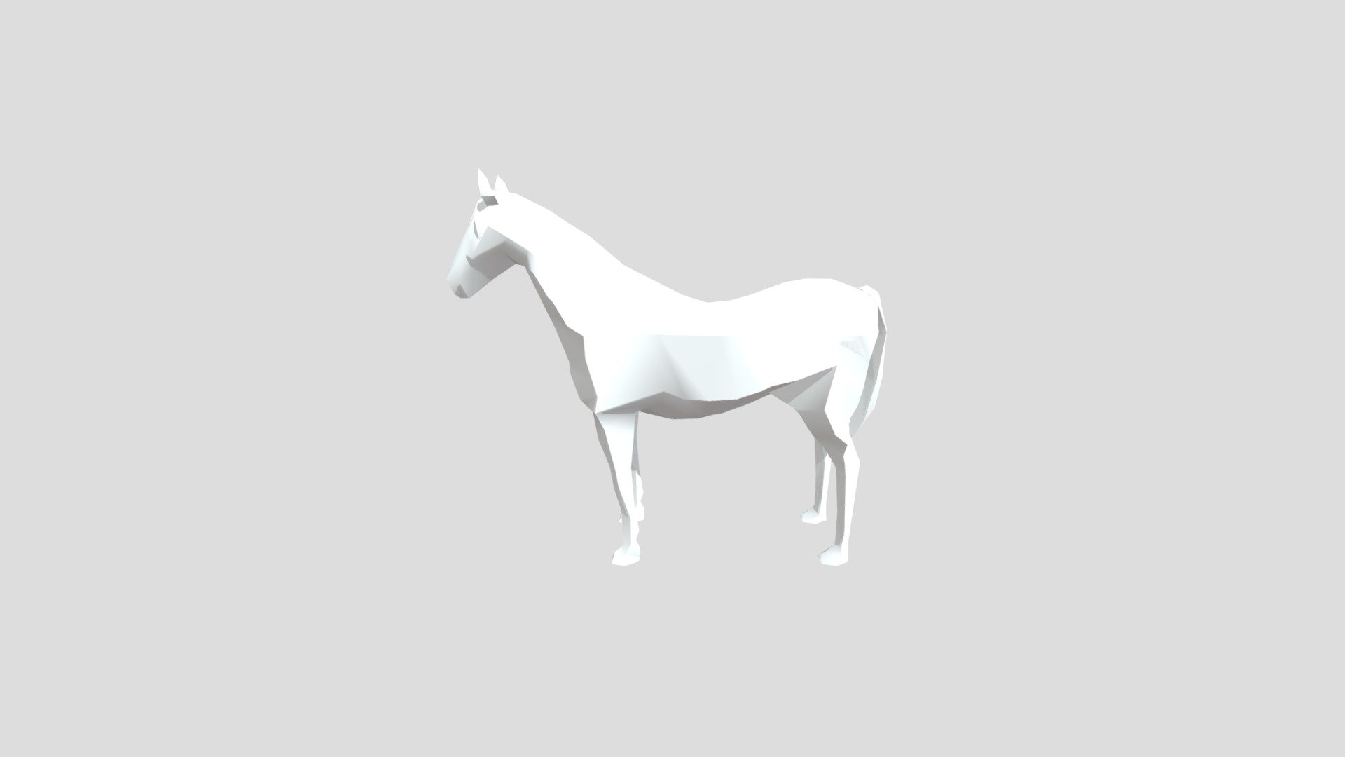 HORSE LOW POLY 3D PRINTABLE - 3D model by murataltun.de [4531941 ...