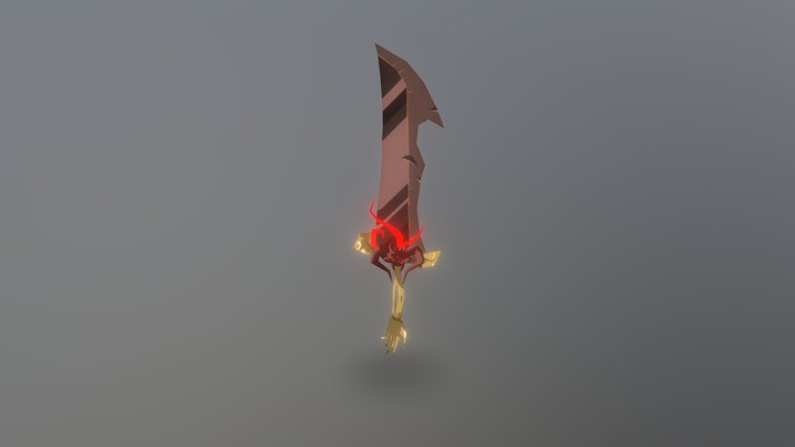 Necrotic Sword of Doom - Sepulchure's Blade 3D Model