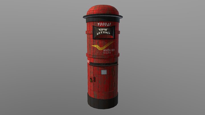 Indian Letter Box 3D Model