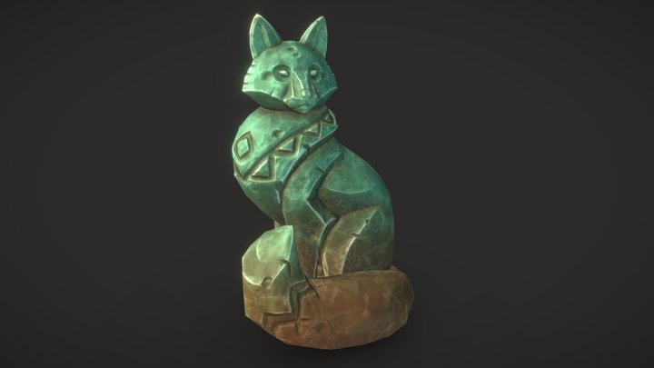 Priden's Ritual Statues - Fox 3D Model