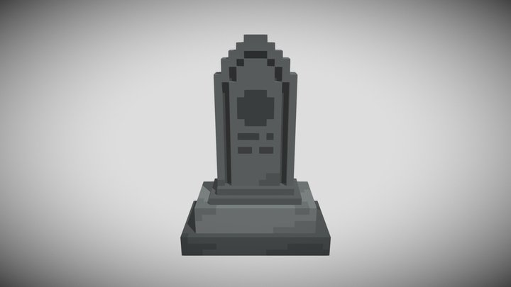 Gravestone Assets - Grave 3 Regular 3D Model
