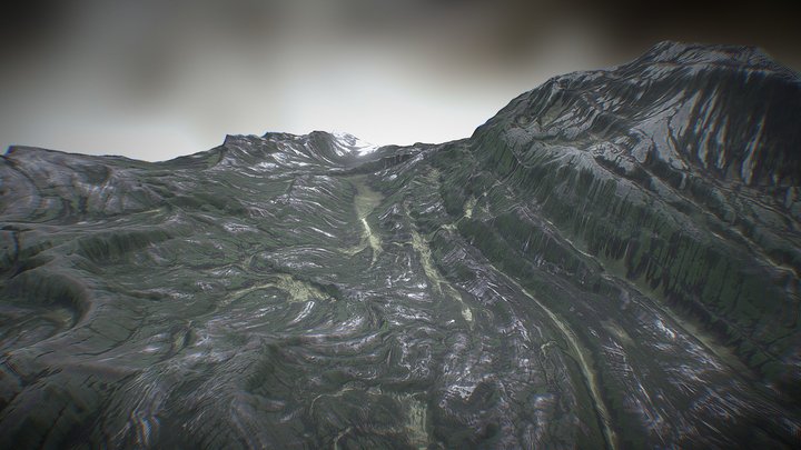 GeoGlyph Satellite Color Tables Example 3D Model
